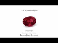 2.73 carat unheated natural spinel gemstone – untreated and radiant, perfect for fine jewelry or custom gemstone rings.