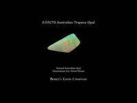6.03CTS Australian Trapeze Opal - Benny's Gems Creations
