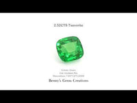 2.52CTS Tsavorite ideal for rings, pendants, or earrings with vibrant green hue