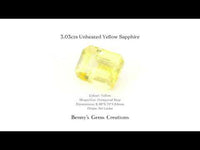 3.03cts Unheated Yellow Sapphire