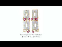 Blossoming Jadeite Diamond Earrings