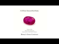0.535cts Natural Red Ruby