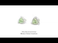 Minty Kiss Garnet Earrings showcasing deep, romantic color for graceful detailing and timeless appeal