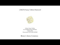 1.36CTS Fancy Yellow Diamond - Benny's Gems Creations
