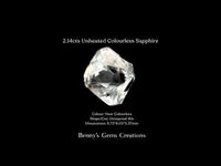 2.14cts Unheated Colourless Sapphire