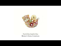 Playful Kitty Sapphire Ring