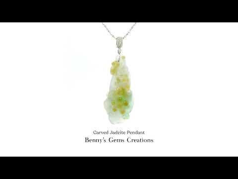 Carved Jadeite Pendant