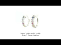 Rainbow Fantasy Sapphire Earrings