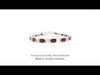 Crimson Cascade Ruby Diamond Bracelet in white gold with sparkling diamonds
