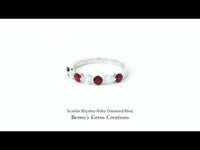 Scarlet Rhythm Ruby Diamond Ring