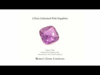 1.13cts Unheated Pink Sapphire - Benny's Gems Creations
