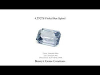 4.37 Carat Violet Blue Spinel – Natural Gemstone with Rich Violet-Blue Hue and Exceptional Brilliance