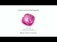 2.51cts Unheated Pink Sapphire