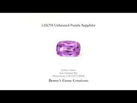 1.12CTS Unheated Purple Sapphire - Benny's Gems Creations
