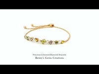 Precious Coloured Diamond Bracelet
