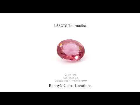 2.58CTS Tourmaline – radiant gemstone with vibrant color and exceptional brilliance.