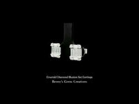 Emerald Diamond Illusion Set Earrings