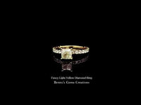 Fancy Light Yellow Diamond Ring showcasing a radiant yellow diamond centerpiece for sophisticated elegance