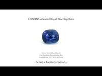 1.02 carat unheated royal blue sapphire gemstone – vivid natural blue color, ideal for fine jewelry, engagement rings, or bespoke gemstone collections.