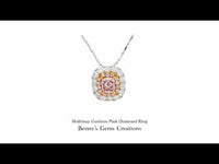 Multiway Cushion Pink Diamond Ring featuring a stunning cushion-cut pink diamond set in an elegant and versatile design.