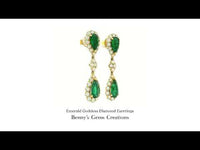 Emerald Goddess Diamond Earrrings