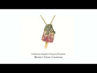 Paddlepop Sapphire Diamond Pendant