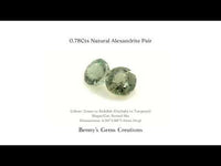 0.78Cts Natural Alexandrite Pair