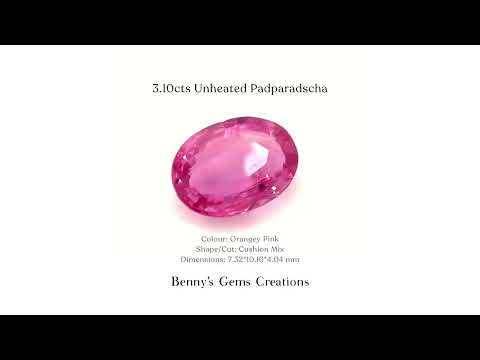 3.10cts Unheated Padparadscha