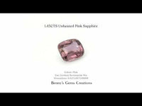 1.45CTS Unheated Pink Sapphire with vivid pink color and natural brilliance