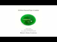 Rare 20.61cts Type A Natural Jadeite Stone for Fine Jewelry