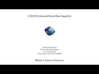 1.75CTS Unheated Royal Blue Sapphire - Benny's Gems Creations
