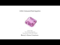 1.01ct unheated pink sapphire showcasing a vivid natural pink tone and brilliant cut, ideal for rings or custom jewelry.