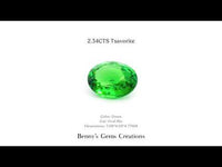 2.34CTS Natural Tsavorite Garnet – vivid green gemstone with exceptional brilliance and clarity.