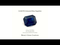 2.24CTS Unheated Blue Sapphire