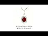 Enchanting Ruby Diamond Pendant