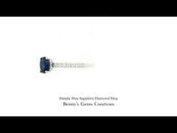 Simply Blue Sapphire Diamond Ring