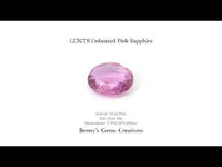 1.23cts Unheated Pink Sapphire loose gemstone for rings
