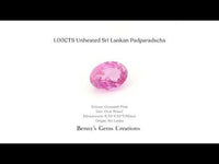 1.00CTS Unheated Sri Lankan Padparadscha - Benny's Gems Creations
