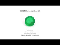 1.08CTS Colombian Emerald with rich, deep green color perfect for rings, pendants, or fine jewelry