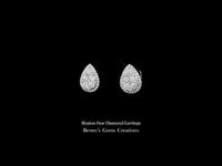 Illusion Pear Diamond Earrings Stylish pear-shaped illusion diamond earrings in fine jewelry setting