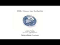 2.46Cts Unheated Light Blue Sapphire