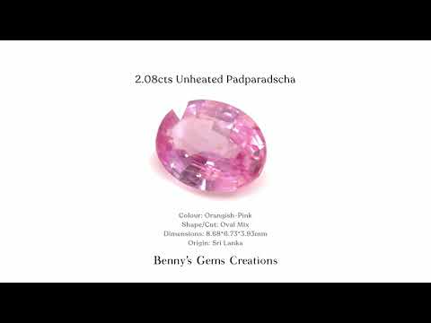 2.08cts Unheated Padparadscha