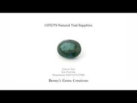 1.07CTS Natural Teal Sapphire - Benny's Gems Creations
