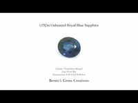 1.17Cts Unheated Royal Blue Sapphire - Benny's Gems Creations
