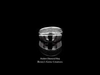 Modern Diamond Ring featuring a sleek contemporary design with sparkling diamonds