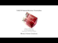 7.85CTS Natural Bicolour Tourmaline