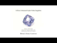 1.05cts Unheated Light Violet Sapphire