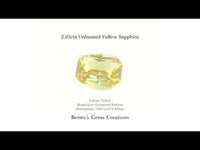 2.10cts Unheated Yellow Sapphire - Benny's Gems Creations
