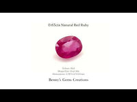 0.63cts Natural Red Ruby