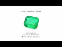 8.26CTS Zambian Emerald - Benny's Gems Creations